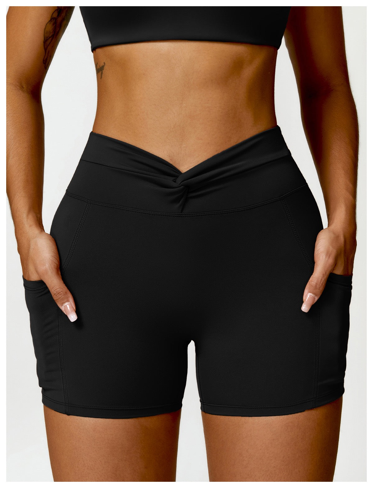 Twist-Waist Performance Shorts