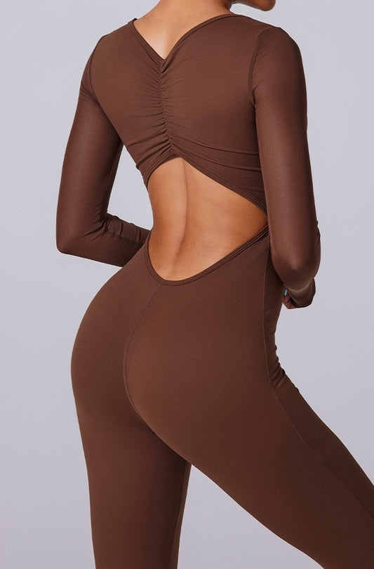 VeilBack Suit Sheer Elegance One-Piece